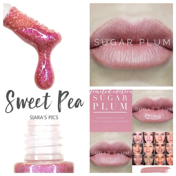 Duo- 1 Sugar Plum LipSense-1 Sweet Pea Gloss- full sized, sealed. - Picture 9 of 10